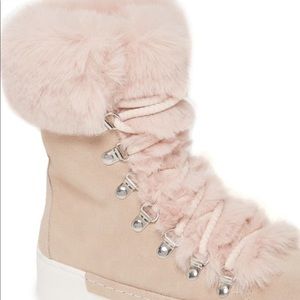 Cecelia Mew York Faux Fur Boots NWOB